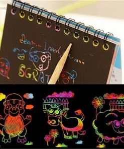 دفترچه جادویی رنگین کمانی Small Scratch Paper Note 2 247x296 - دفترچه جادویی رنگین کمانی